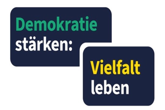 Aktionsvisual: Demokratie stärken, Vielfalt leben